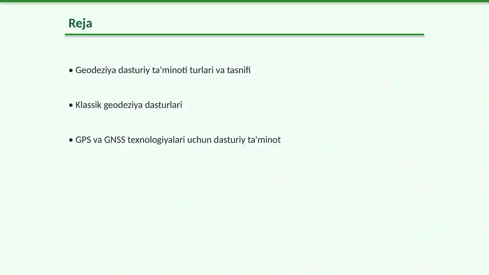 Geodeziya uchun dasturiy ta'minot turlari 2