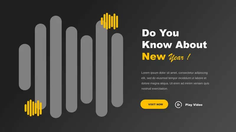New Year Night Presentation Template 2