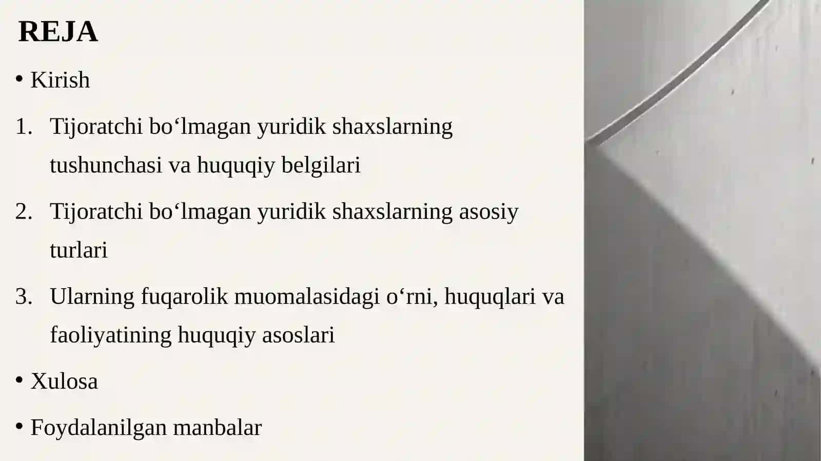 Tijoratchi bo‘lmagan yuridik shaxslar 2