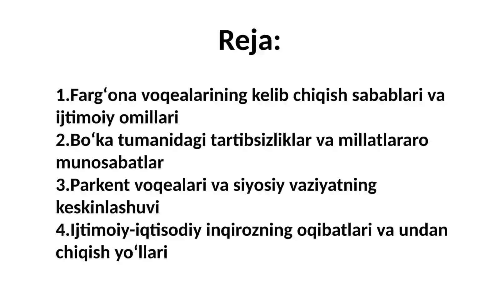 Farg'ona voqealarining kelib chiqish sabablari va ijtimoiy omillari 2