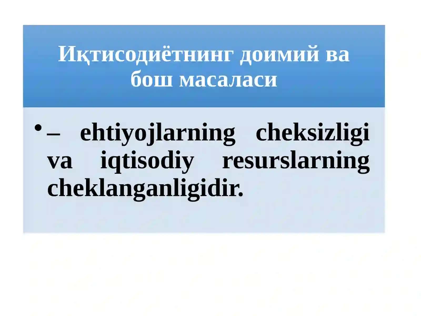 Ishlabchiqarishning umumiy va papirovard natijalari 2
