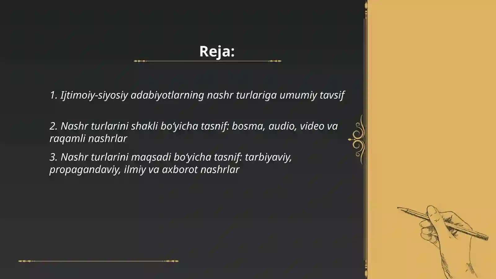 Ijtimoiy- siyosiy adabiyotlar nashr turlari va ularg tasnif berish 2