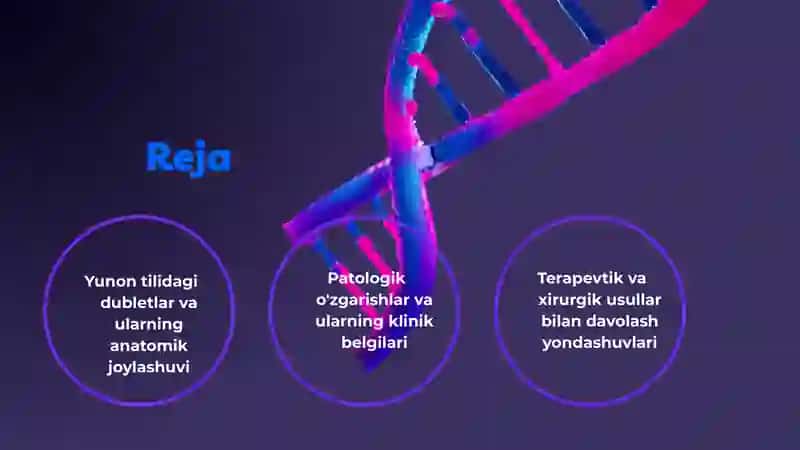 Yunon tilidagi dubletlar organlaridagi vato'qimalaridagi patologik o'zgarishlarini terapevtik va xirurgik usullarini ifodalovchi Yunon atama elementlar 2