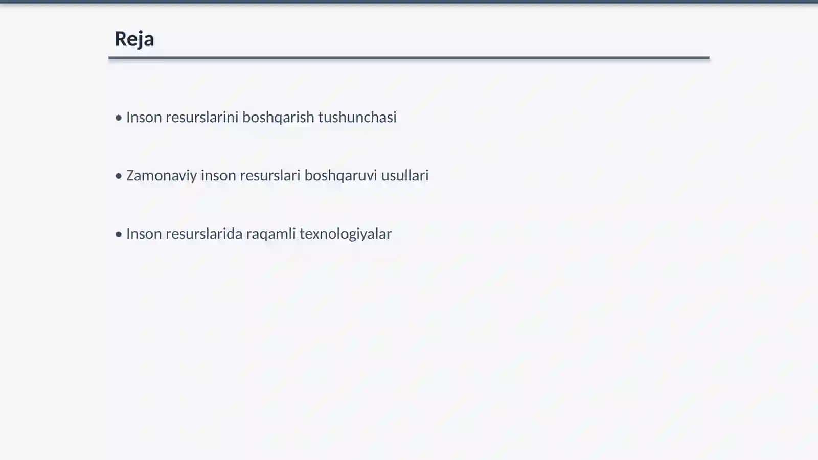 Inson resurslarini boshqarish va uning zamonaviy tendentsiyalari 2
