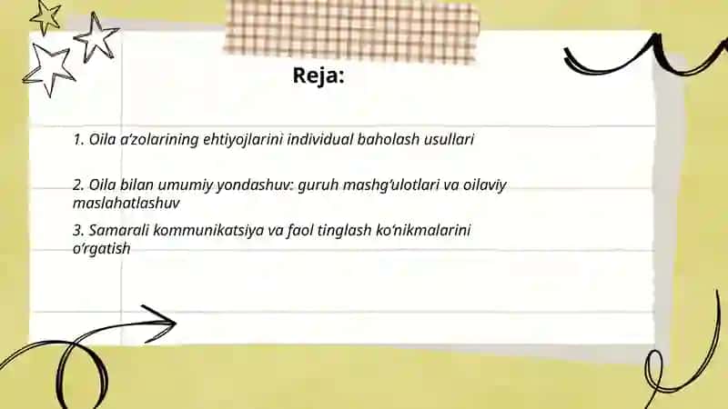 Oila bilan ishlashda individual va umumiy uslub 2