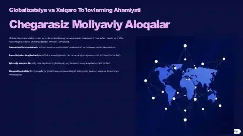 Xalqaro To'lov Tizimlari va Hisob-Kitob Shakllari 2