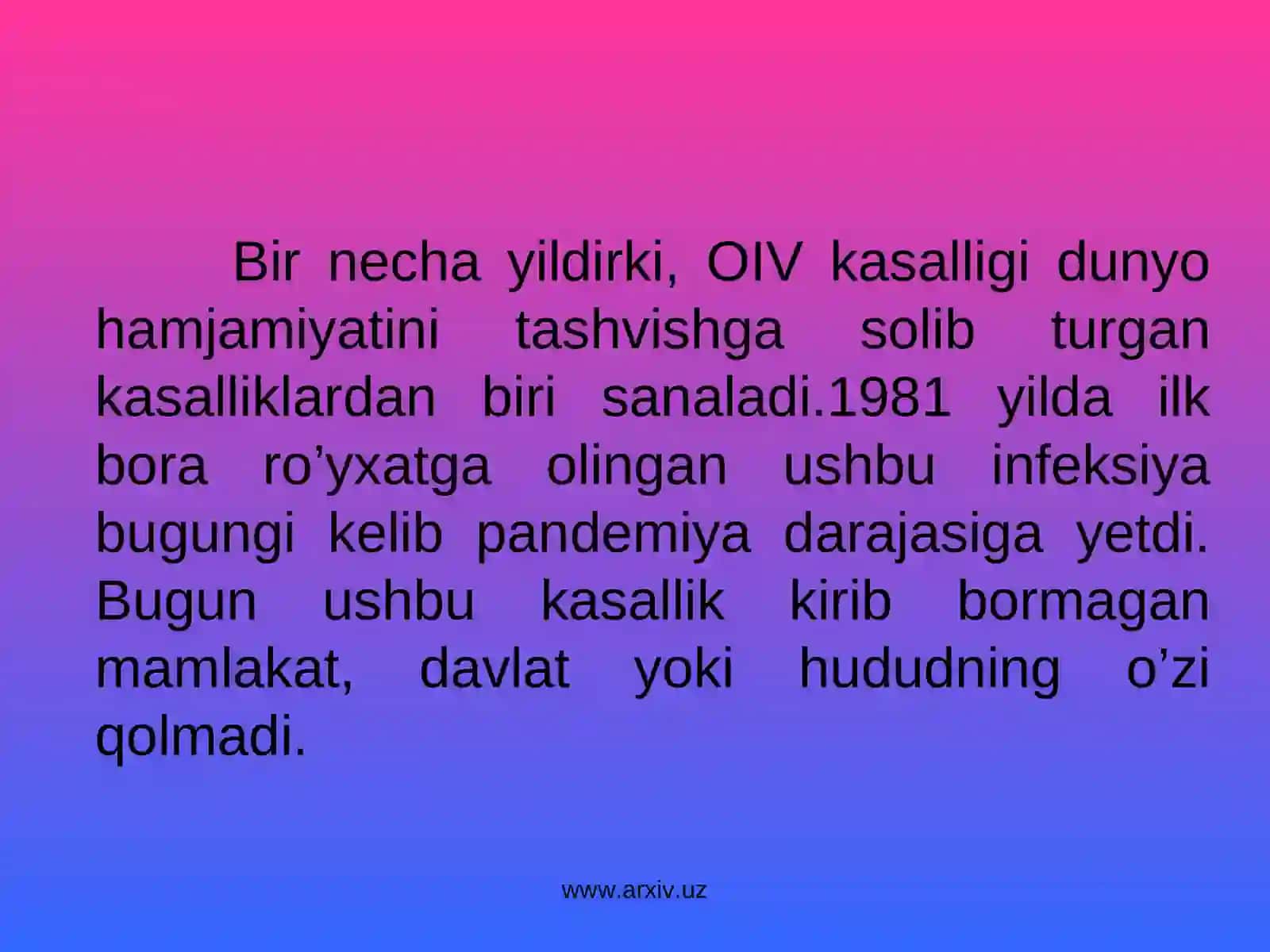 Immunitet Tanqisligi Sindromi 2