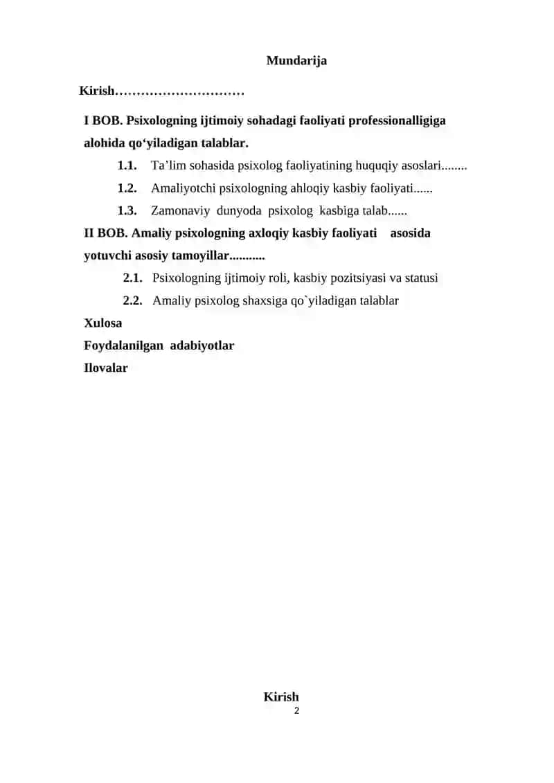 "Ijtimoiy sohalarda psixologik xizmatning rivojlanishi" 2
