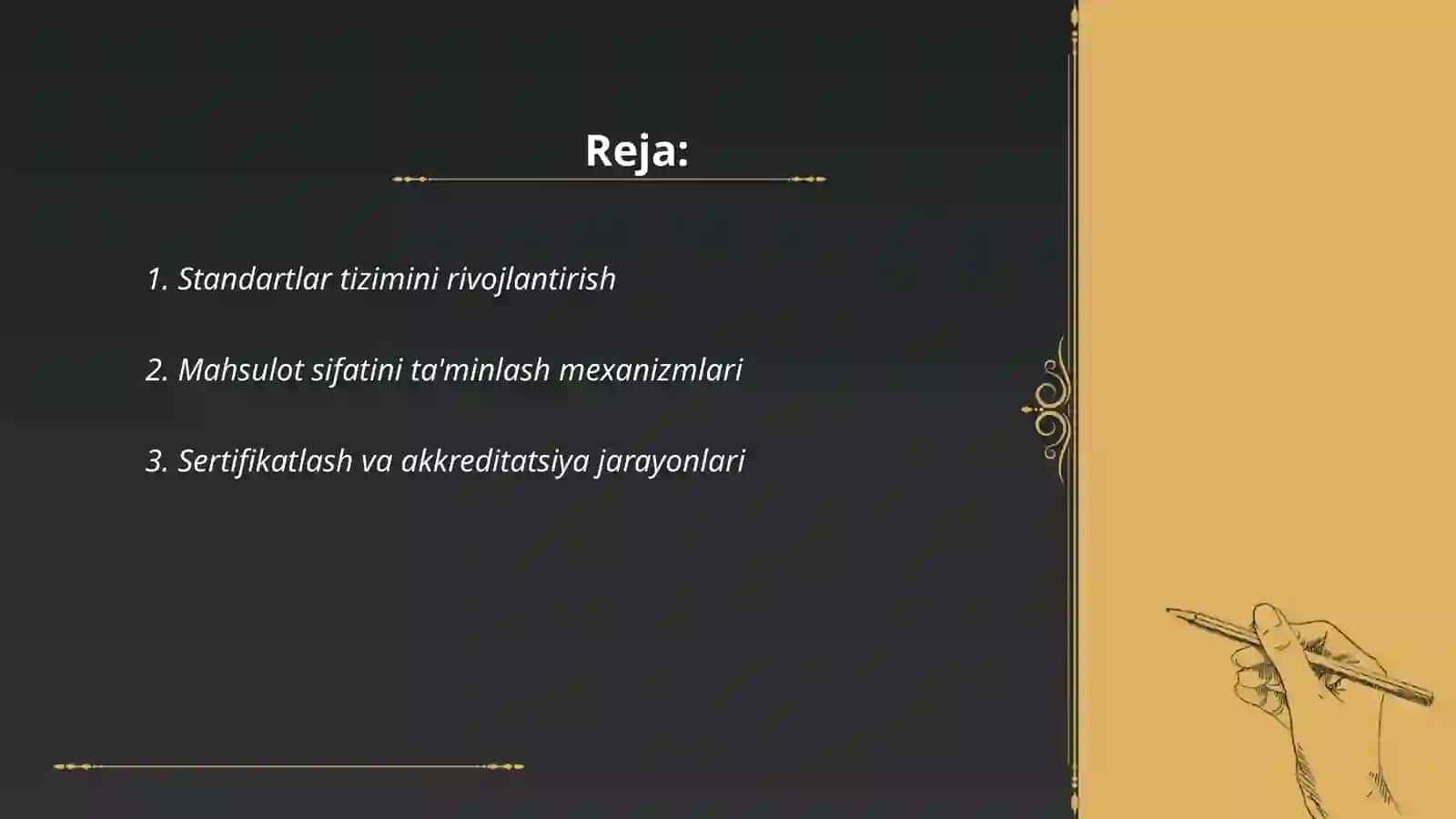 Standartlashtirish va mahsulot sifat 2