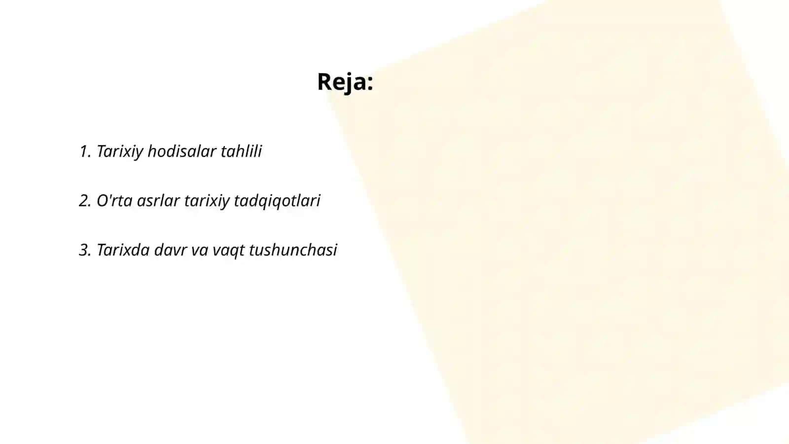 Tarixiy hodisalar tahlili 2