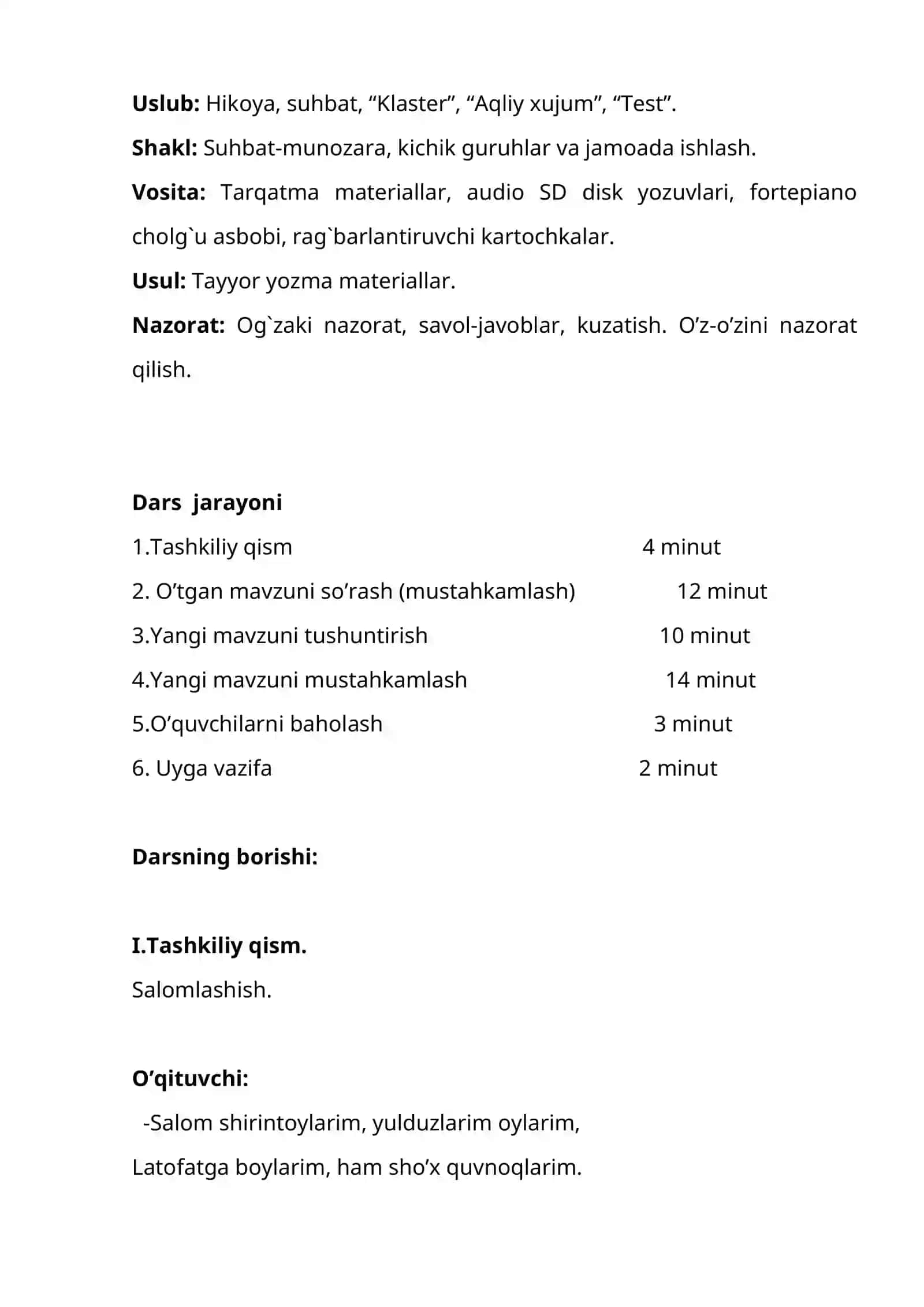 Milliy cholg‘ular bilan tanishamiz. 2