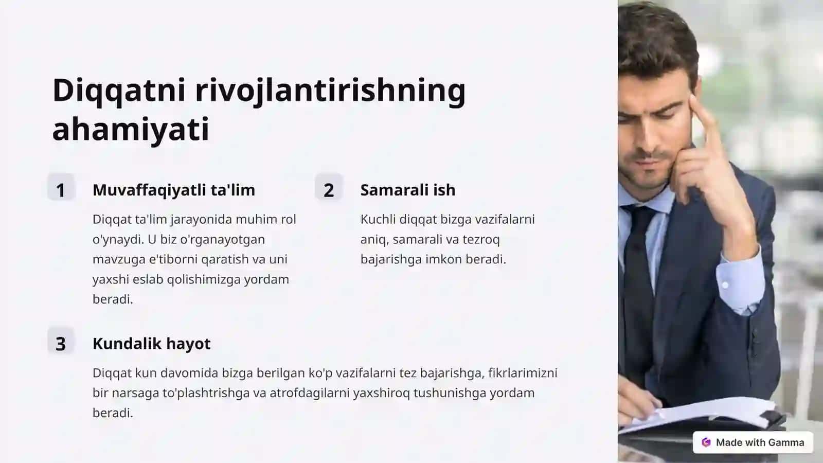 Diqqat va Xotira 2