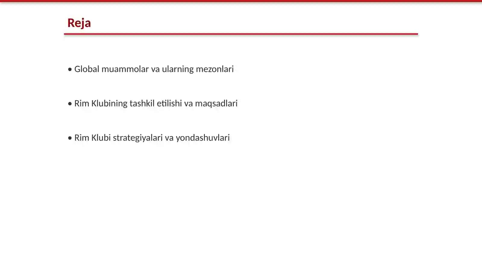 GLOBAL MUAMMOLARNING MEZONLARI VA DARAJALARI: RIM KLUBI TAJRIBASI VA STRATEGIYALARI 2