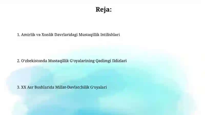 O’zbekistonda Mustaqillik Gʻoyalari 2