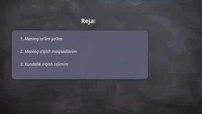 Mening ta'lim yo'lim 2