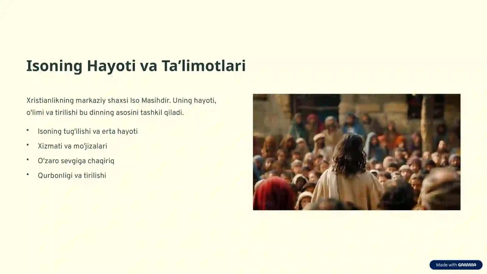 Xristianlik Dini: Global Qaramoq 2