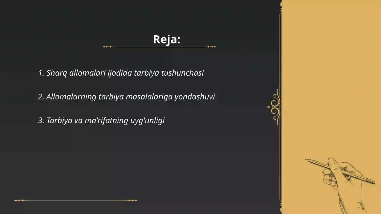 Sharq allomalari asarlarida tarbiya masalalarining yoritilishi 2