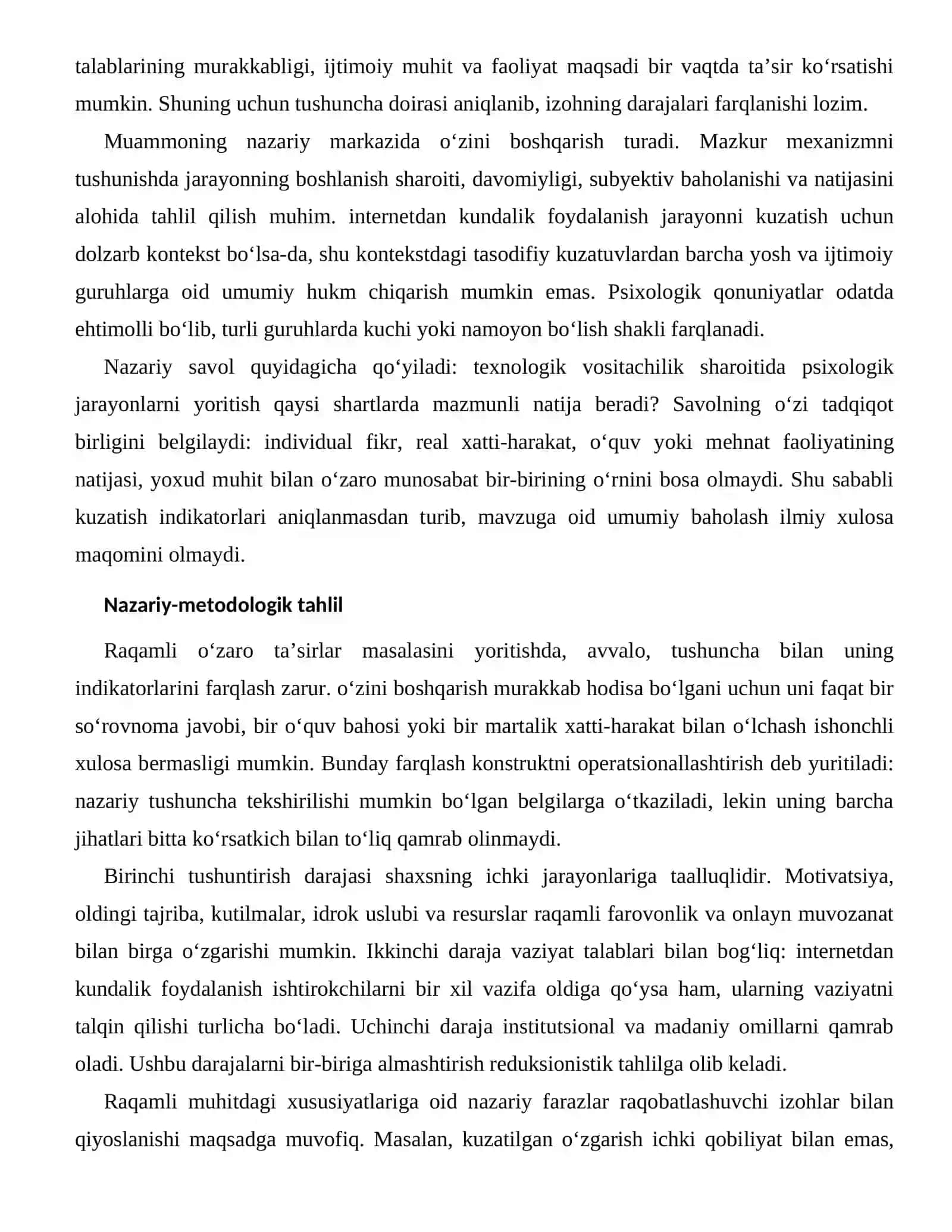 Raqamli farovonlik va onlayn muvozanatning raqamli muhitdagi xususiyatlari 2