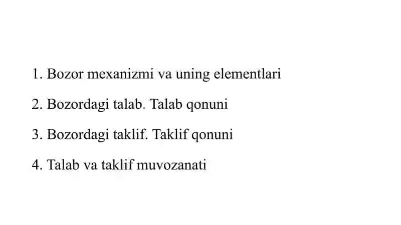 Bozor muvozanati 2