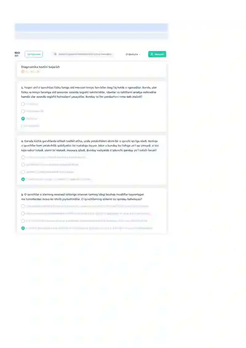 Psixologik diagnostik test 2026 2