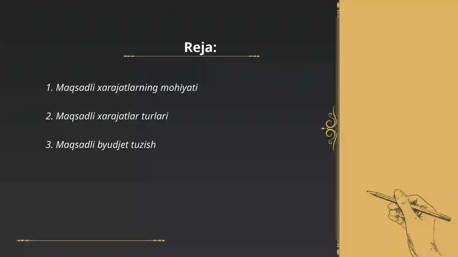Maqsadli xarajat 2