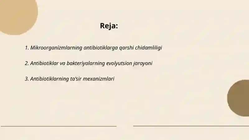 Mikroorganizmlarning antibiotik xususiyati 2