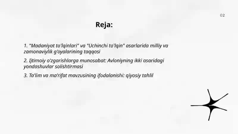 Avloniyning "Madaniyat to'lqinlari "va "Uchinchi to'lqin "asarlarining taqqosi 2
