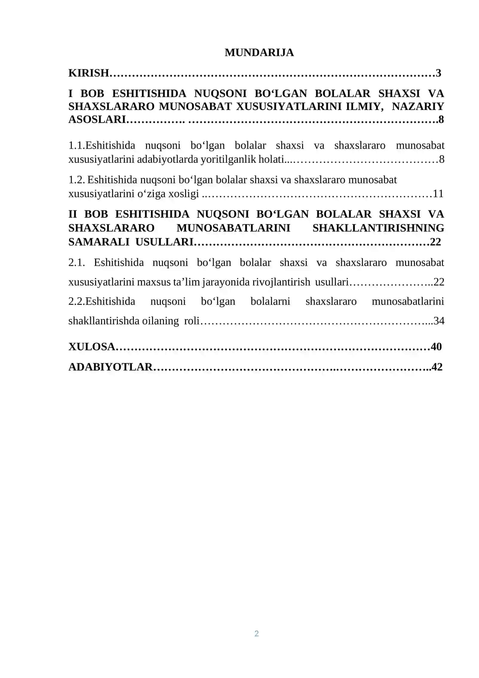 Eshitishida nuqsoni bo‘lgan bolalar shaxsi va shaxslararo munosabatlar xususiyatlarini maxsus ta’lim jarayonida rivojlantirishning o‘ziga xos xususiyatlari 2