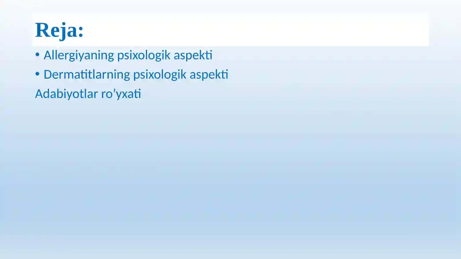 Allergiya  va  boshqa  teri  kasalliklari 2