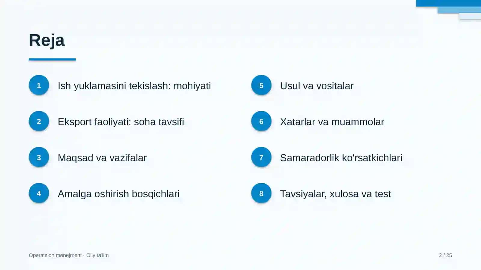 eksport faoliyatida ish yuklamasini tekislash 4395 2