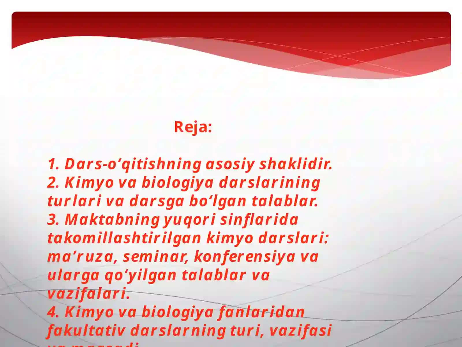 Dars-o’qitishning asosiy shaklidir 2
