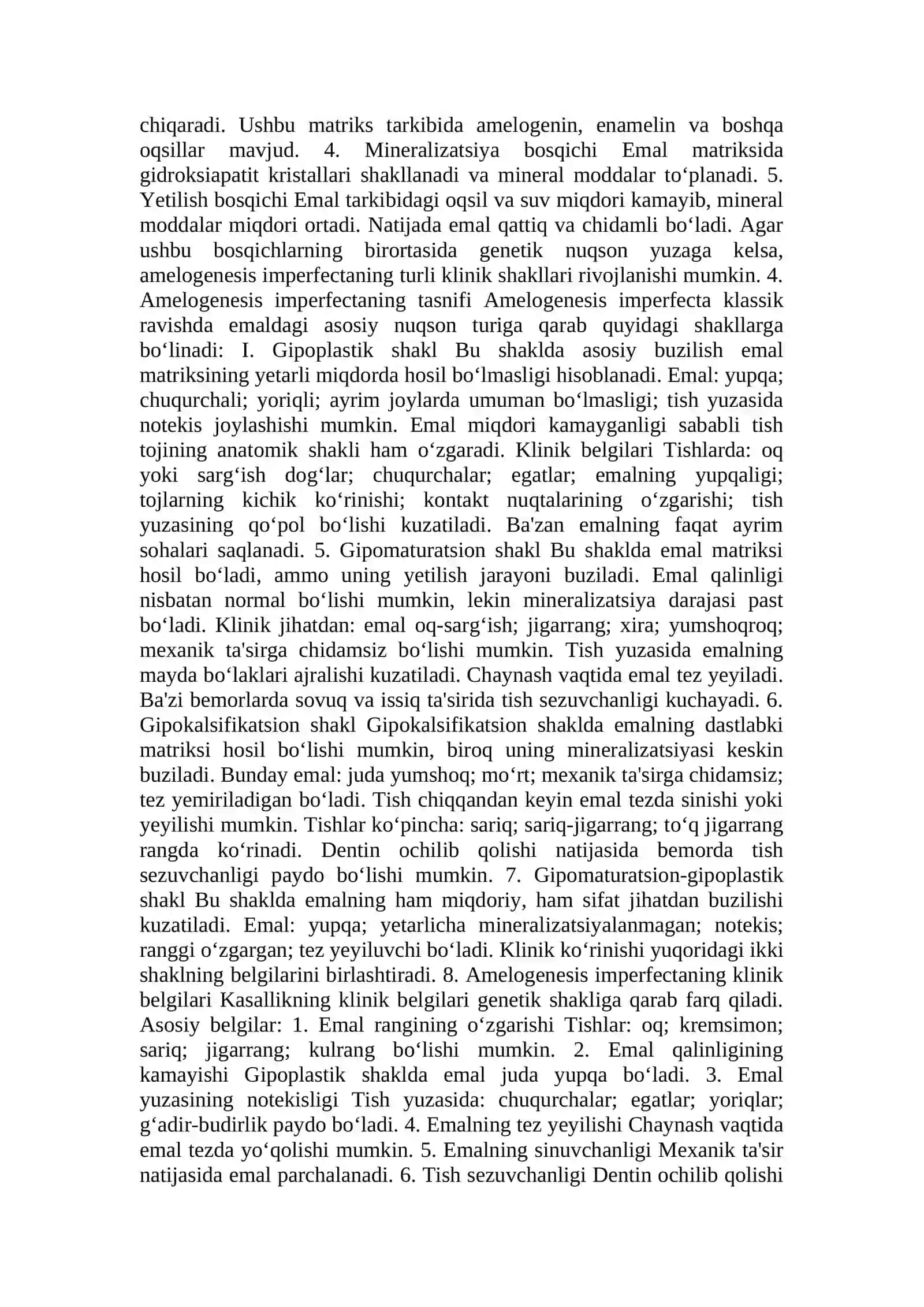 Tish qattiq to‘qimalarining nokaries kasalliklari 2