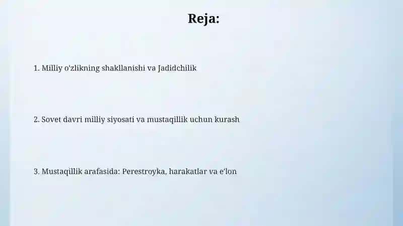 O'zbekistonda mustaqillik g'oyalarining tarixiy asoslari 2