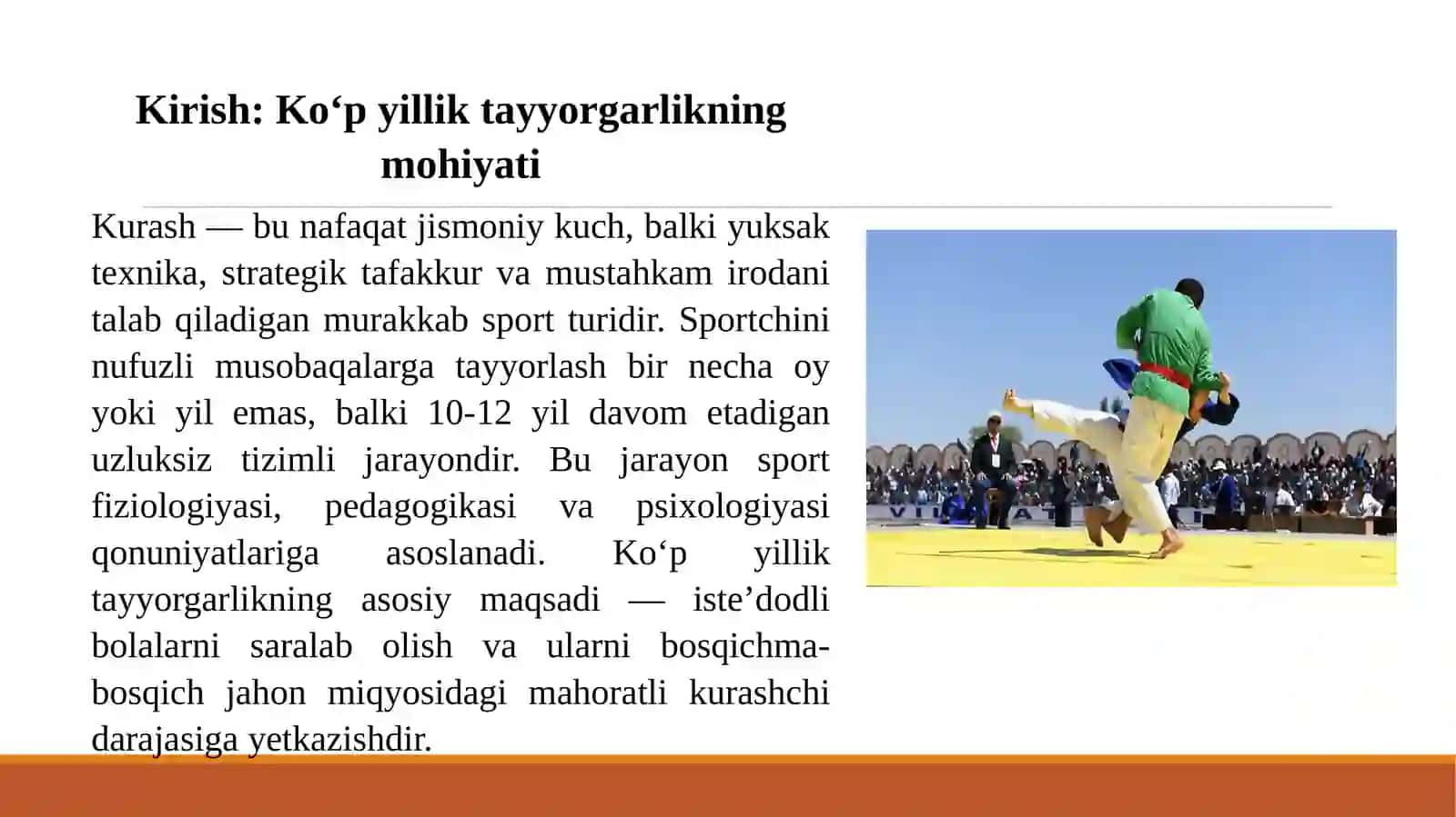 Kurashda tayyorgarlikning kop yillik bosqichlari 2