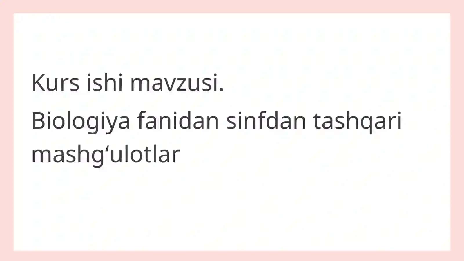 Kurs ishi 03.22-guruh talabasi taqdimoti 2