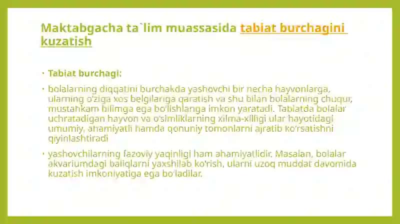 Tabiat burchagi 2
