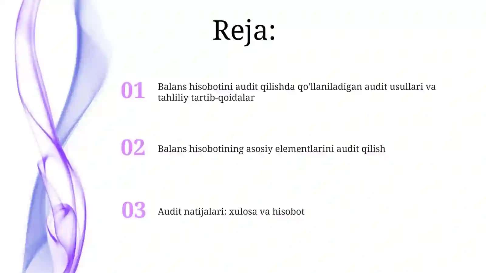 Buxgalteriya balansi auditida qo'llaniladigan auditorlik usullari va tahliliy amallari 2