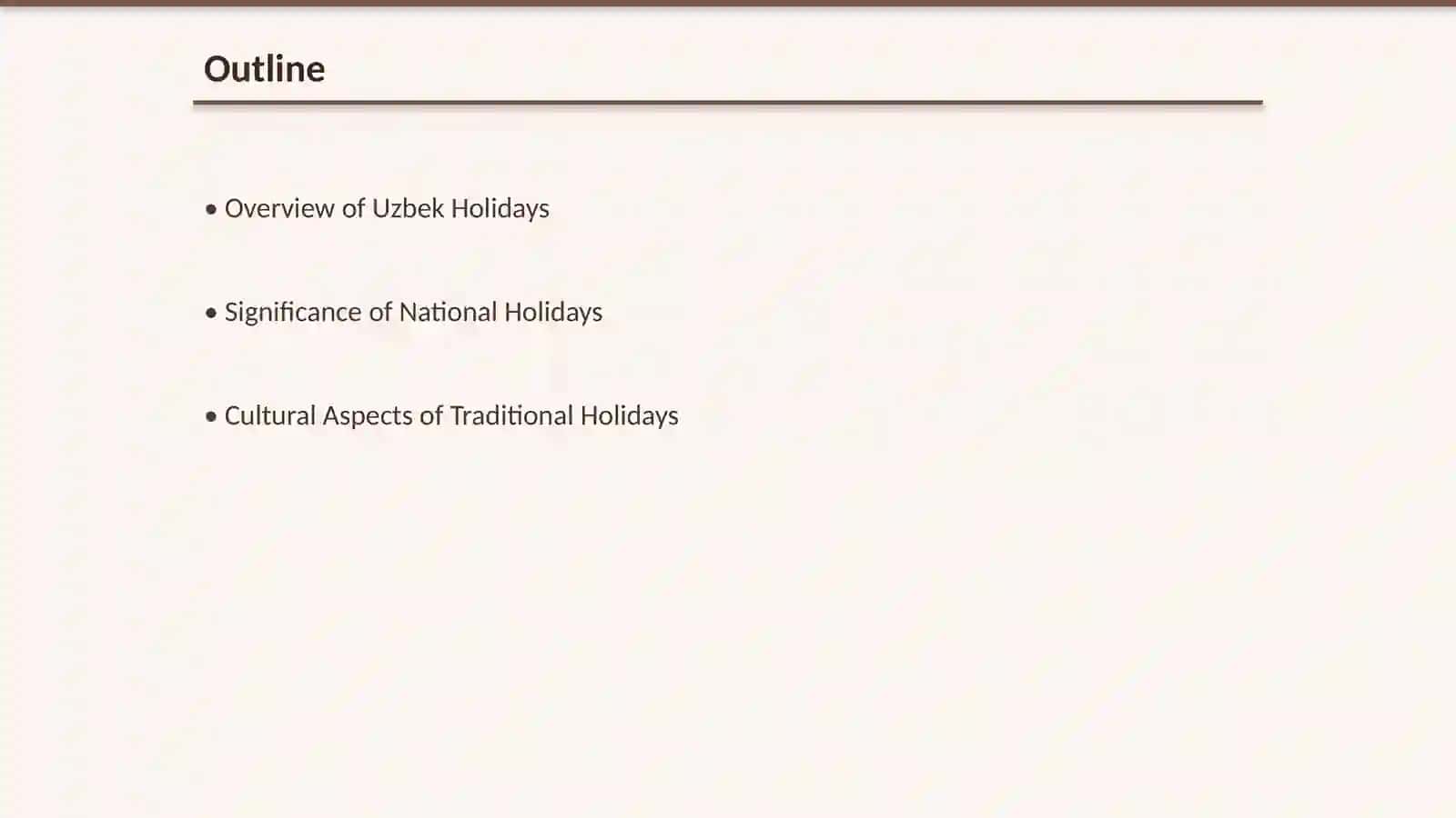Uzbek Holidays 2