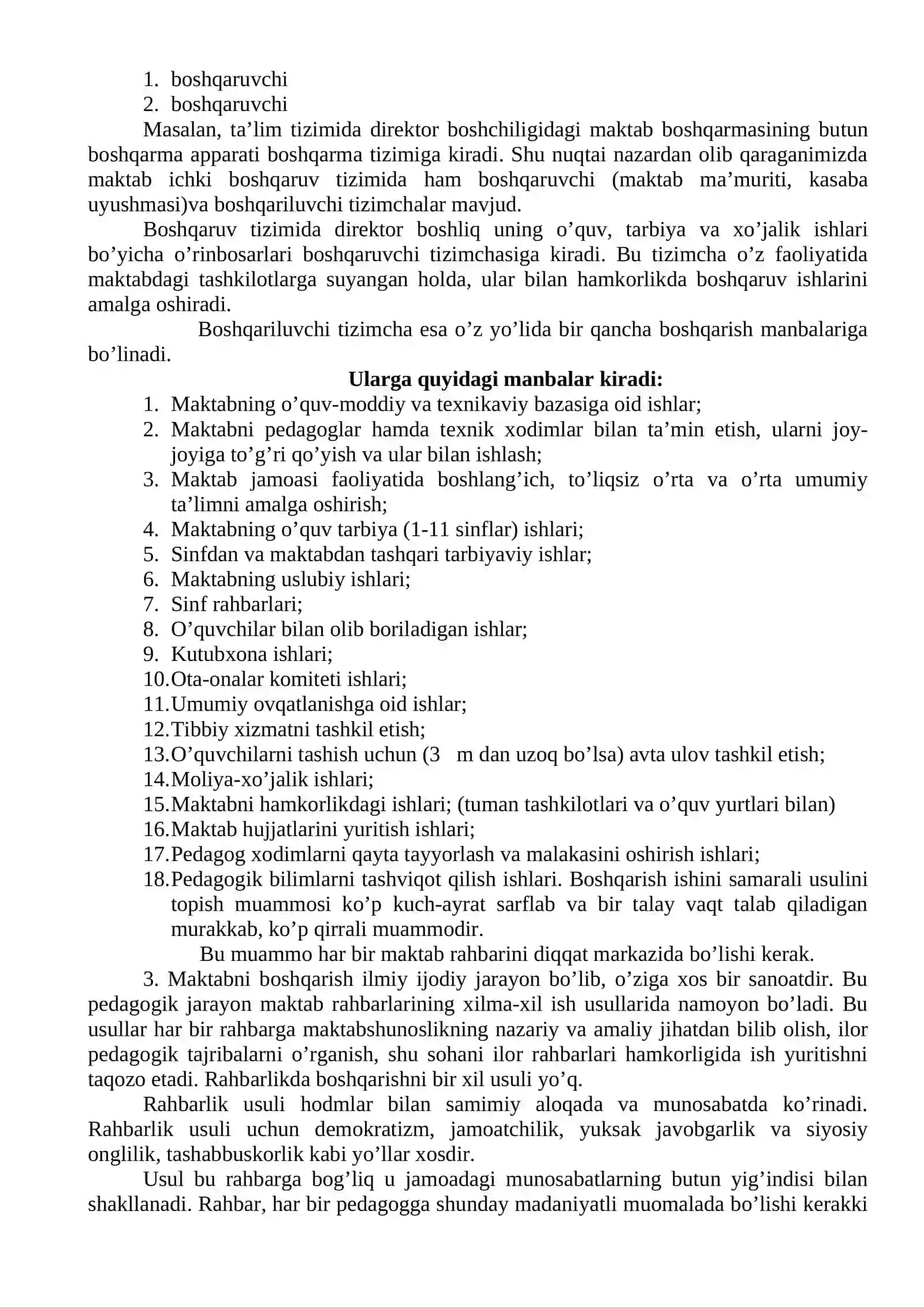 Boshqaruv pedagogikasi asoslari 2