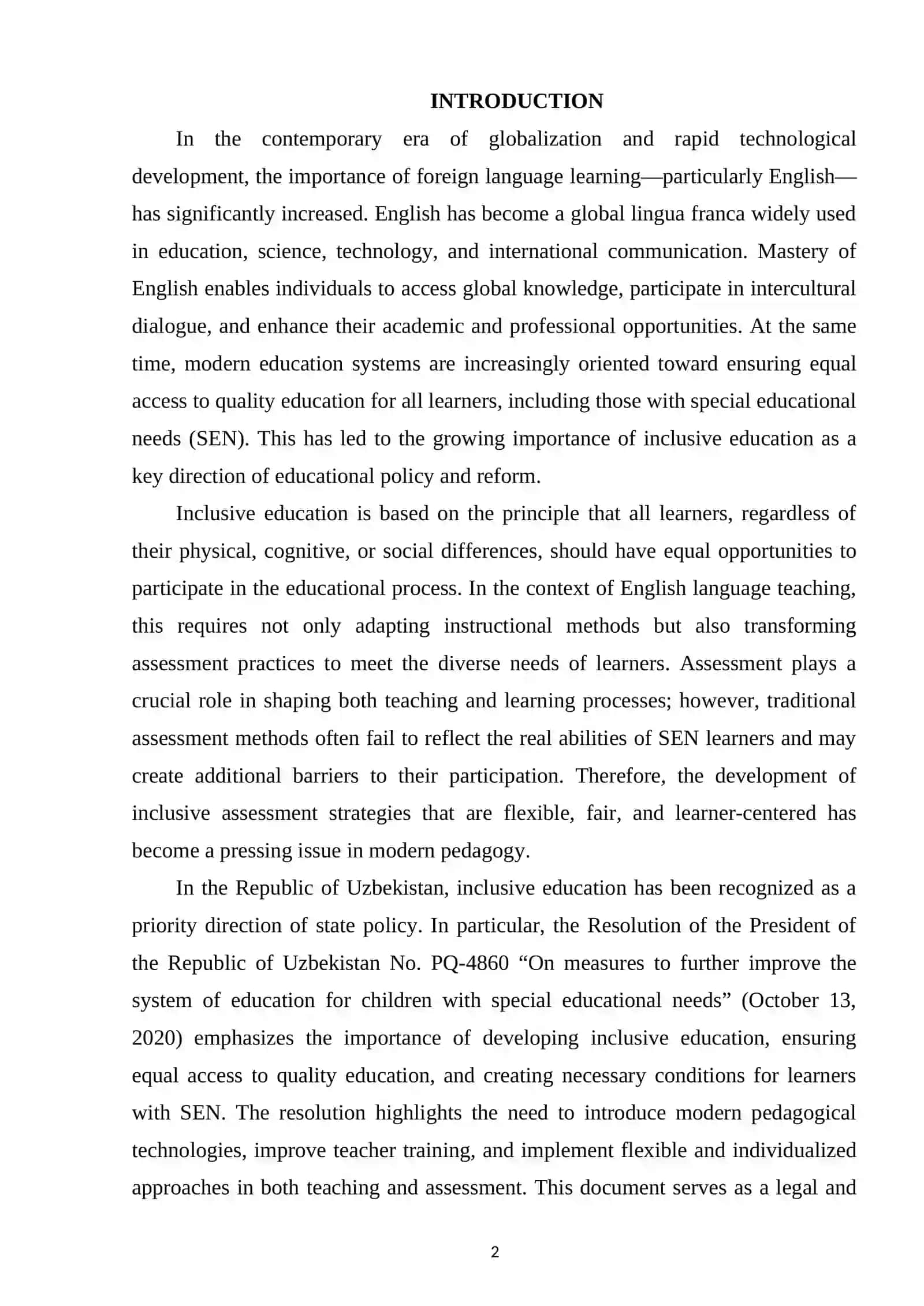 INCLUSIVE ASSESSMENT STRATEGIES FOR ENGLISH LEARNERS WITH SPECIAL EDUCATIONAL NEEDS 2