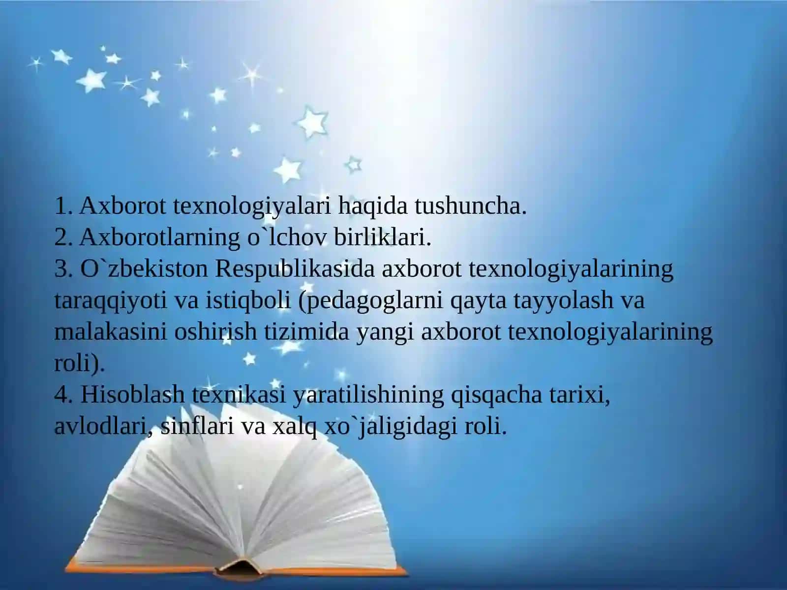 O'quvjarayonida axborot texnologiyalari 2