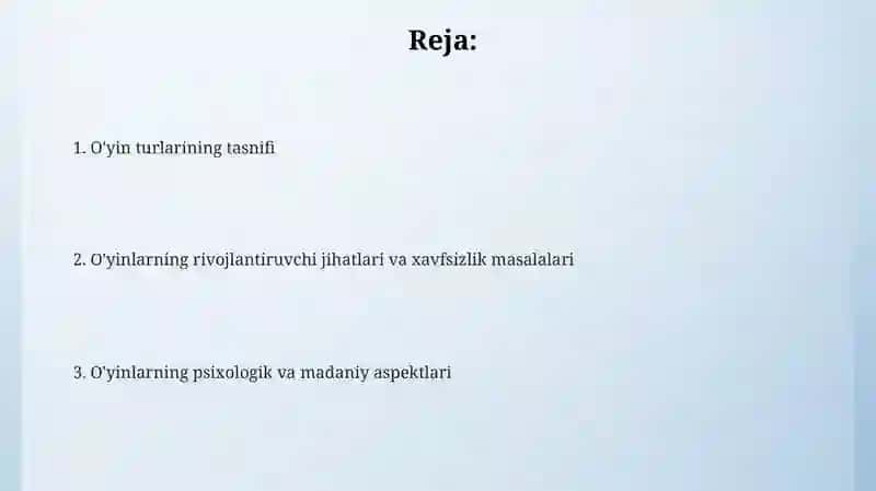Bolalar oʻyinlarining turkumlari 2