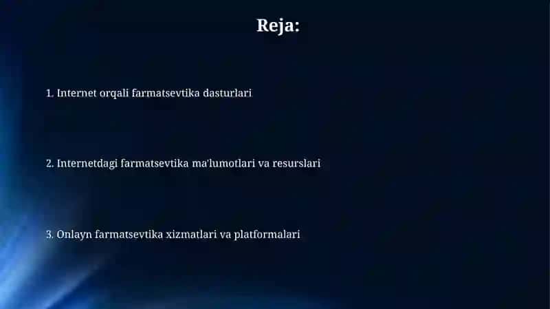 Internet tarmogʻida farmakalogiyaga oid dasturlar 2