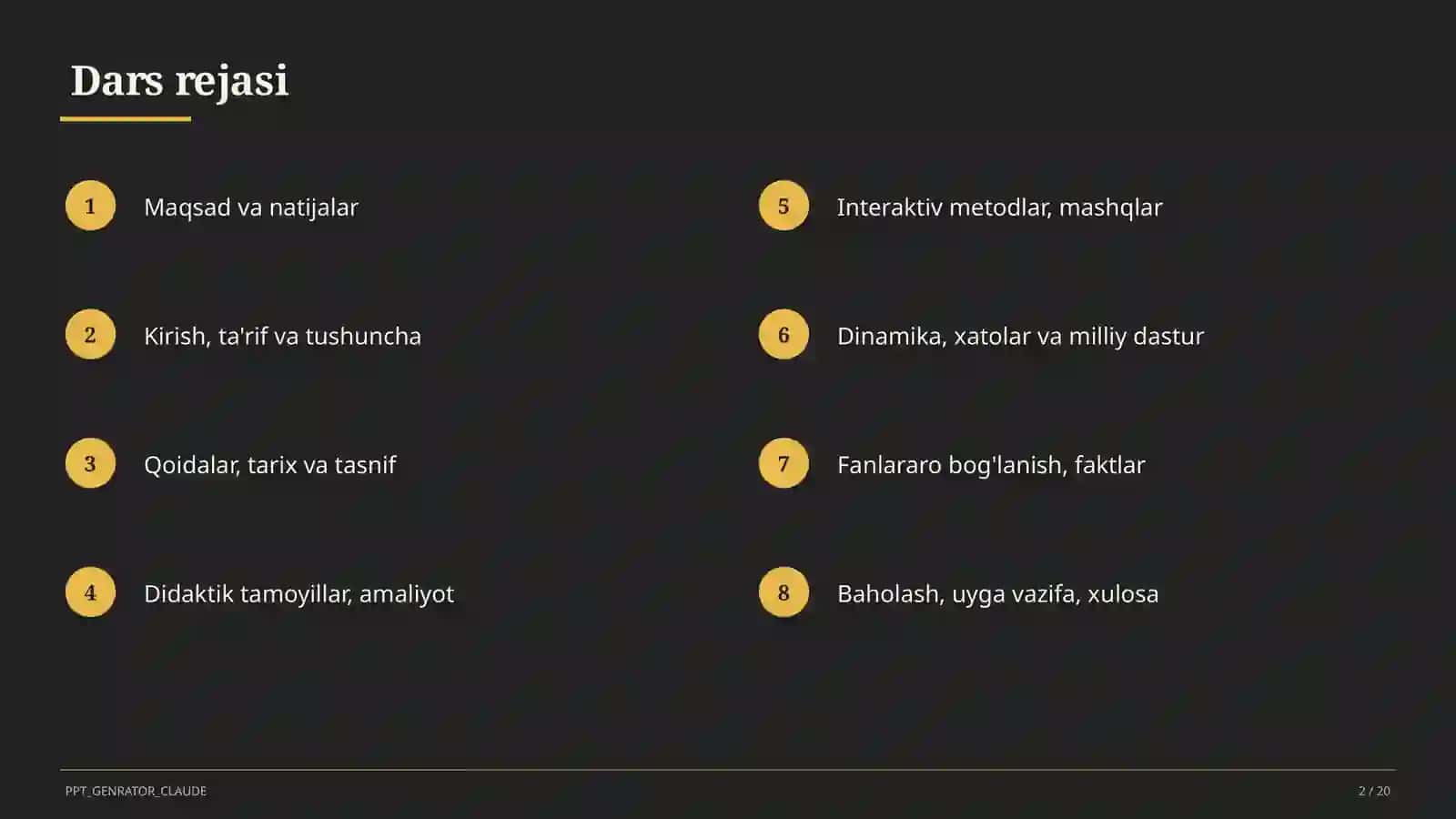 Jismlarning hajmi (11-sinf) 2