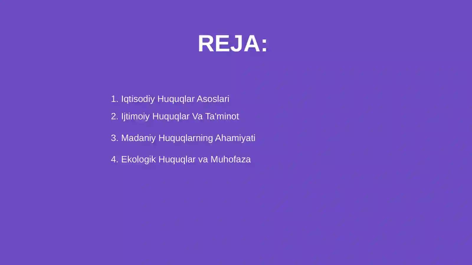 Iqtisodiy, ijtimoiy, madaniy va ekologik huquqlar 2