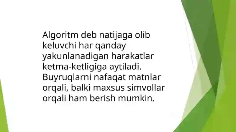 Algoritm tuzish 2