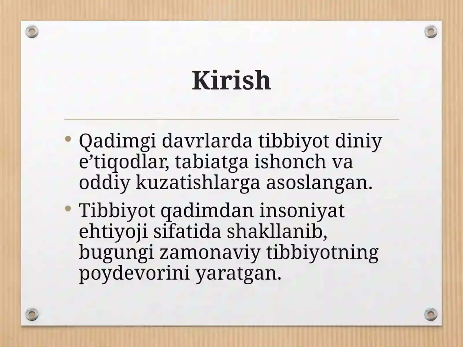Qadimgi sivilizatsiyalar tibbiyotining umumiy xususiyatlari 2