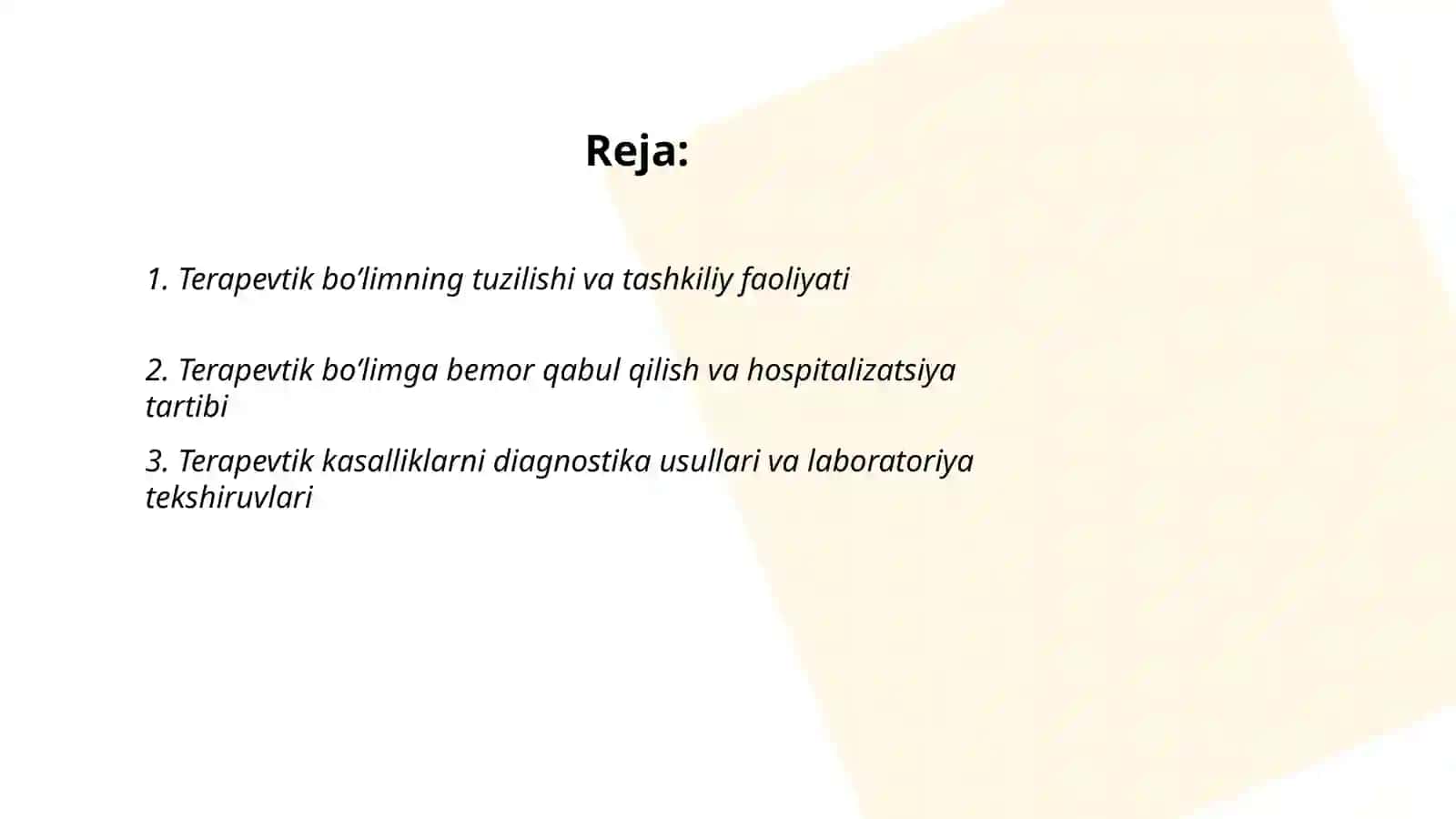 Terapevtik bo'lim 2