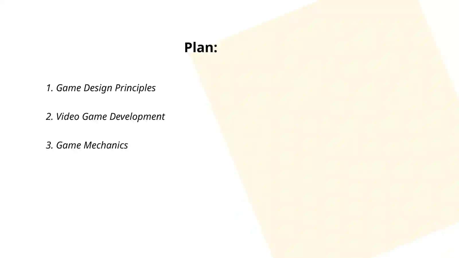 Game Design Principles 2