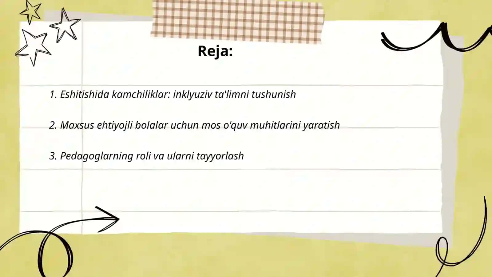 Eshitishida kamchiliklarga ega boʻlgan bolalar uchun inklyuziv taʼlim strategiyalari va ularni amalga oshirish shart sharoitlari 2